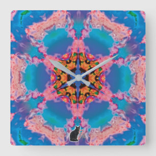 Stemma Kaleidoskop Quadratische Wanduhr