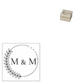 Stempel Blütenmuster, Initialen, Monogram (Stempel)