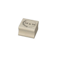 Stempel Blütenmuster, Initialen, Monogram