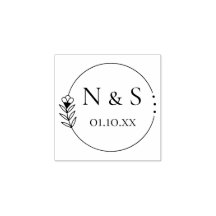 Stempel Botanische Blütenblume, Heirat, Anfangsste