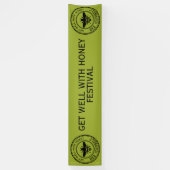 Stempel - DEIN TEXT - Biene 1 - Fan Spaß Banner (Vertikal)