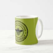 Stempel - DEIN TEXT - BIENE 1 - Fan Spaß Kaffeetasse (VorderseiteRechts)