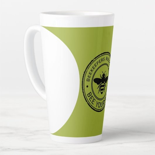 Stempel - DEIN TEXT - BIENE 1 - Fan Spaß Milchtasse (Linke Ecke)
