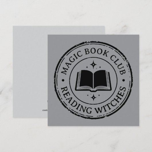 Stempel - DEIN TEXT - BUCH 1 - Fan Spaß Einladung (Vorne/Hinten)