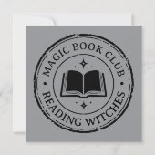 Stempel - DEIN TEXT - BUCH 1 - Fan Spaß Einladung (Vorderseite)