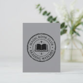 Stempel - DEIN TEXT - BUCH 1 - Fan Spaß Postkarte (Stehend Vorderseite)
