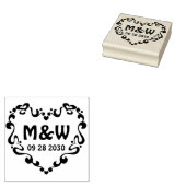 Stempel - DEIN TEXT & IDEE - HERZFORM 3 (Stempel)