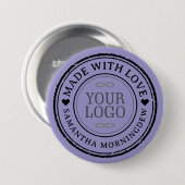 Stempel - IHR TEXT & LOGO 2 Button (Vorne & Hinten)