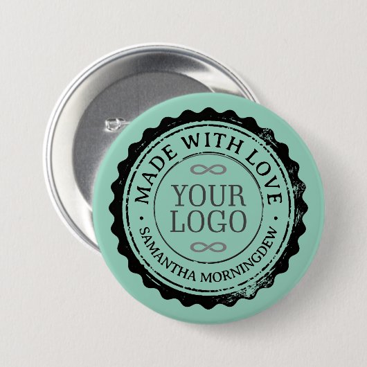 Stempel - IHR TEXT & LOGO 3 Button (Vorne & Hinten)