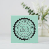 Stempel - IHR TEXT & LOGO 3 Einladung (Stehend Vorderseite)