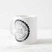 Stempel - IHR TEXT & LOGO 3 Kaffeetasse (Vorderseite Links)