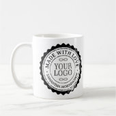 Stempel - IHR TEXT & LOGO 3 Kaffeetasse (Links)