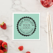 Stempel - IHR TEXT & LOGO 3 Serviette (Beispiel)
