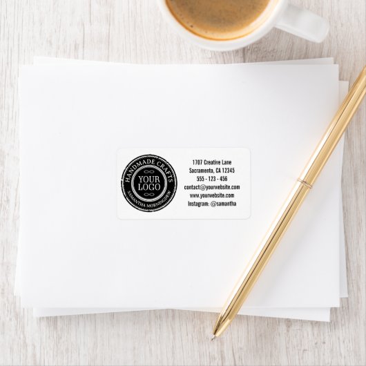 Stempel - IHR TEXT & LOGO 4 Adressaufkleber (Insitu)