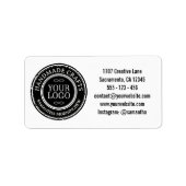 Stempel - IHR TEXT & LOGO 4 Adressaufkleber (Vorne)