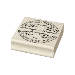 Stempel Kreis - DEIN TEXT & IDEE - Hochzeit 5