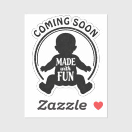 Stempel - MIT FREUDE GEMACHT - BABY 1 Aufkleber