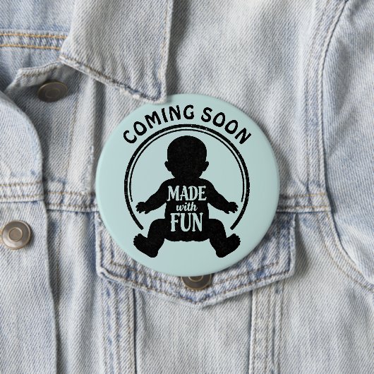 Stempel - MIT FREUDE GEMACHT - BABY 1 Button (Beispiel)