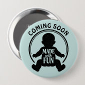 Stempel - MIT FREUDE GEMACHT - BABY 1 Button (Vorne & Hinten)