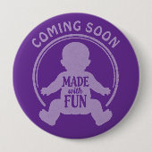 Stempel - MIT FREUDE GEMACHT - BABY 1a Button (Vorderseite)