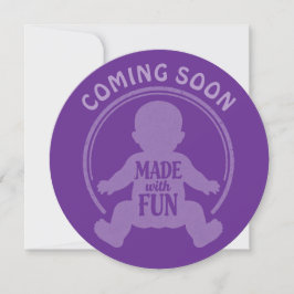 Stempel - MIT FREUDE GEMACHT - BABY 1a Einladung