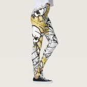 Stempel Schädel Leggings (Rechts)