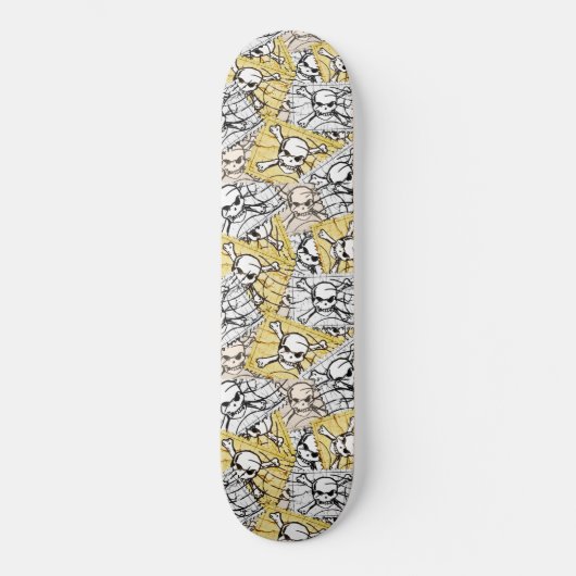 Stempel Schädel Skateboard (Vorderseite)