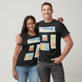 Stempel Stil Pastell Designs T-Shirt (Unisex)