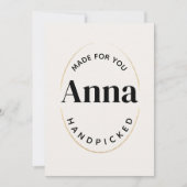 Stempel und zentriert (Vorderseite)