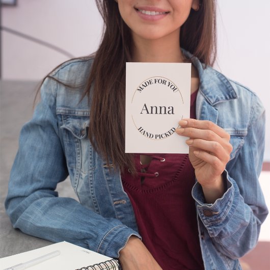 Stempel und zentriert