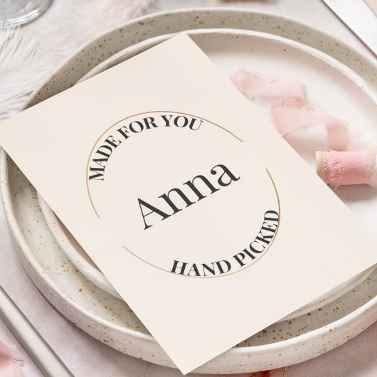 Stempel und zentriert