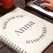 Stempel und zentriert notizblock