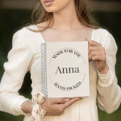 Stempel und zentriert notizblock