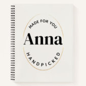 Stempel und zentriert notizblock (Vorderseite)