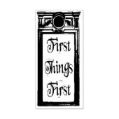 Stempel "Zuerst das Wichtigste" (Prägung)