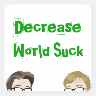 Stempelaufkleber Quadratischer Aufkleber