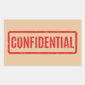 Stempelaufkleber Rechteckiger Aufkleber (Vorderseite)