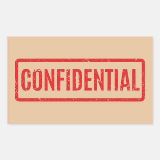 Stempelaufkleber Rechteckiger Aufkleber (Vorderseite)