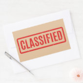 Stempelaufkleber Rechteckiger Aufkleber (Umschlag)