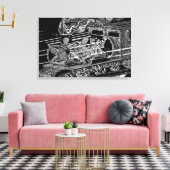 STEMPELBAHN MIT BARRY COOKE LEINWANDDRUCK (Insitu (Wohnzimmer))