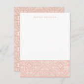 Stempelfeuerung - Apricot Mitteilungskarte (Vorne/Hinten)