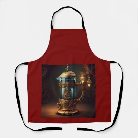 Stempelkanne im Steampunk-Stil Schürze (Vorderseite)