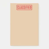Stempelklassifizierte Postnotizen Post-it Klebezettel (Vorderseite)