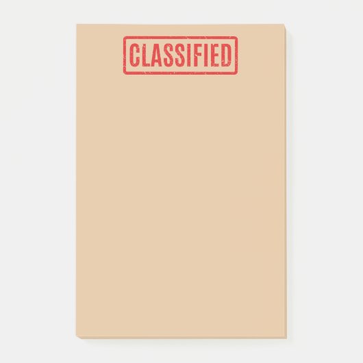 Stempelklassifizierte Postnotizen Post-it Klebezettel (Vorderseite)