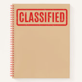 Stempelklassifiziertes Notebook Notizblock (Vorderseite)