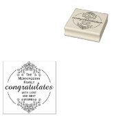 Stempelkreis - DEIN TEXT & DEINE IDEE - BLUMEN 9 Gummistempel (Stempel)