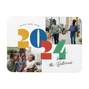 Stempelneue Fotokarte Magnet