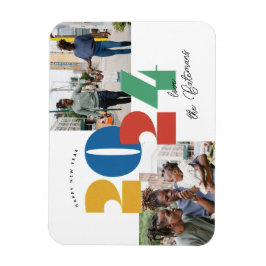 Stempelneue Fotokarte Magnet