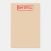 Stempelnotizen für vertrauliche Post-it-Notizen Post-it Klebezettel (Vorderseite)