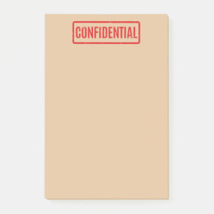 Stempelnotizen für vertrauliche Post-it-Notizen Post-it Klebezettel